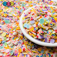 Sweet Sugar Candyland Mixes 5Mm Fake Clay Sprinkles Decoden Fimo Jimmies Sprinkle