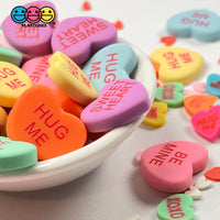 Sweet Tart Fake Candy Charm Valentines Day Charms Cabochons 7 Colors 21 Pcs