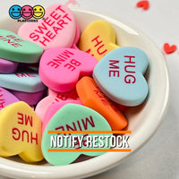 Sweet Tart Fake Candy Charm Valentines Day Charms Cabochons 7 Colors 21 Pcs