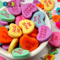 Sweet Tart Fake Candy Charm Valentines Day Charms Cabochons 7 Colors 21 Pcs