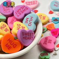 Sweet Tart Fake Candy Charm Valentines Day Charms Cabochons 7 Colors 21 Pcs