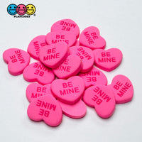 Sweet Tart Print Conversation Hearts Fake Candy Charm Valentine’s Day Charms Cabochons 7 Colors