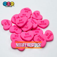 Sweet Tart Print Conversation Hearts Fake Candy Charm Valentine’s Day Charms Cabochons 7 Colors
