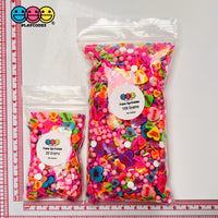 Sweet Tarts Faux Sprinkle Fimo Valentines Day Mix Beads Funfetti