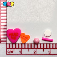 Sweet Tarts Faux Sprinkle Fimo Valentines Day Mix Beads Funfetti