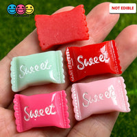 20Pcs Sweet Wrapped Candy Charms Fake Polymer Clay Candies Decoden 4 Choices Playcode3 Charm