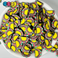 Taco Fimo Slices 10Mm Fake Clay Sprinkles Tacos Decoden Jimmies Funfetti Playcode3 Llc Sprinkle