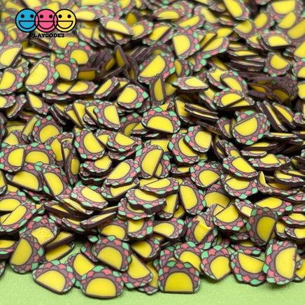 Taco Fimo Slices Fake Clay Sprinkles Tacos Decoden Jimmies Funfetti 20 Grams Sprinkle