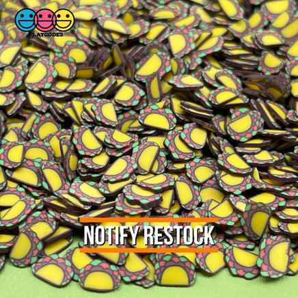 Taco Fimo Slices Fake Clay Sprinkles Tacos Decoden Jimmies Funfetti 20 Grams Sprinkle