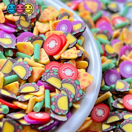 Taco Salad Mix Fake Sprinkles Faux Fimo Cheese Tacos Tomatoes Confetti Funfetti Sprinkle