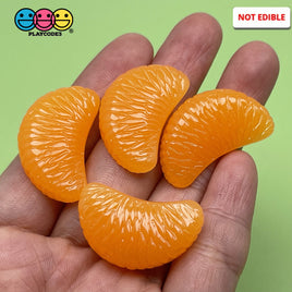 Tangerine Oranges Realistic Fake Fruit Food Flatback Charms (10 Pcs) Charm