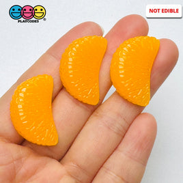 Tangerine Oranges Fake Fruit Food Flatback Charms (10 pcs) Charm