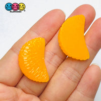 Tangerine Oranges Fake Fruit Food Flatback Charms (10 pcs) Charm