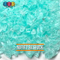 Teal Silica Acrylic Sand 100 Grams Slime Filler Fake Lava Rock Candy Sprinkle