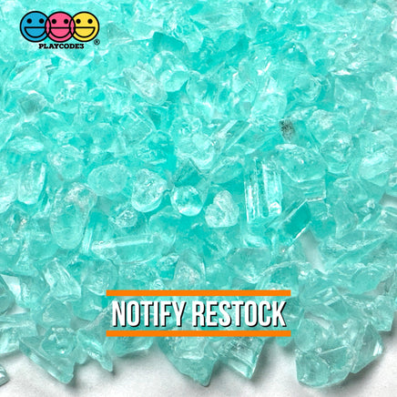 Teal Silica Acrylic Sand 100 Grams Slime Filler Fake Lava Rock Candy Sprinkle