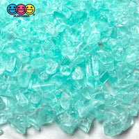 Teal Silica Acrylic Sand 100 Grams Slime Filler Fake Lava Rock Candy Sprinkle