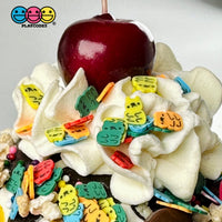 Teddy Gummy Bear Multi Color Mix Fimo Slices Fake Clay Sprinkles Decoden Jimmies Funfetti Sprinkle