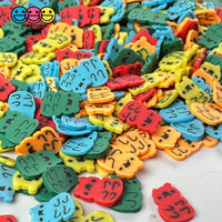 Teddy Gummy Bear Multi Color Mix Fimo Slices Fake Clay Sprinkles Decoden Jimmies Funfetti Sprinkle