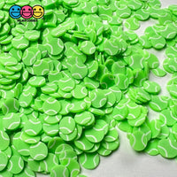 Tennis Balls Green Sports Game Ball Theme Fimo Slices Fake Polymer Clay Sprinkles Decoden Jimmies