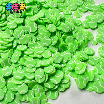 Tennis Balls Green Sports Game Ball Theme Fimo Slices Fake Polymer Clay Sprinkles Decoden Jimmies