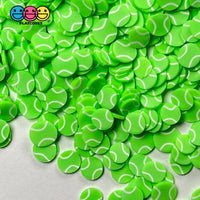 Tennis Balls Green Sports Game Ball Theme Fimo Slices Fake Polymer Clay Sprinkles Decoden Jimmies