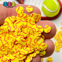 Tennis Balls Yellow Sports Game Ball Theme Fimo Slices Fake Polymer Clay Sprinkles Decoden Jimmies
