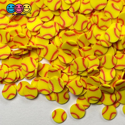 Tennis Balls Yellow Sports Game Ball Theme Fimo Slices Fake Polymer Clay Sprinkles Decoden Jimmies