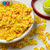 Tennis Balls Yellow Sports Game Ball Theme Fimo Slices Fake Polymer Clay Sprinkles Decoden Jimmies