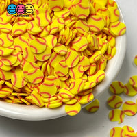 Tennis Balls Yellow Sports Game Ball Theme Fimo Slices Fake Polymer Clay Sprinkles Decoden Jimmies