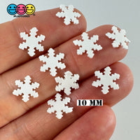 Thin Snowflake White Fimo Fake Sprinkles Polymer Clay Christmas Snowflakes Funfetti 10Mm Sprinkle