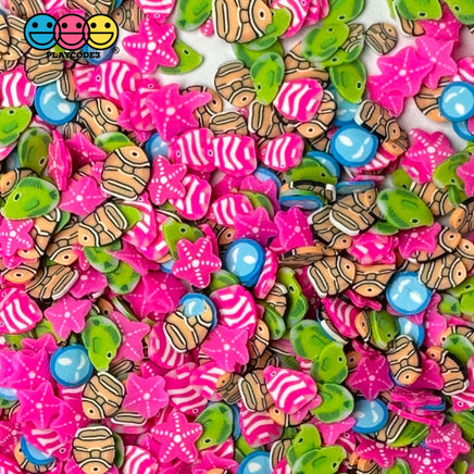 Tropical Fish Fimo Fake Polymer Clay Sprinkles Clown Jimmies Funfetti Sprinkle