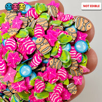 Tropical Fish Fimo Fake Polymer Clay Sprinkles Clown Jimmies Funfetti Sprinkle