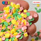 Tulip Leaf Patch Fimo Mix Fake Sprinkles Pink Yellow Flowers Leaves Confetti Funfetti Sprinkle