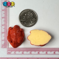 Turkey Cooked Roasted Flat Back Charm Christmas Thanksgiving Cabochons 10 Pcs Playcode3 Llc