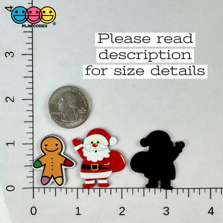 Ultimate Christmas Cabochon Collection Santa Gingerbread Man Snowman Charming Holiday Characters
