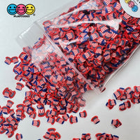 Uncle Sam Hat Patriotic 4Th Of July Memorial Day Sprinkles Fake Clay Sprinkle Funfetti Confetti