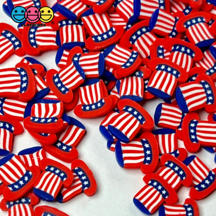 Uncle Sam Hat Patriotic 4Th Of July Memorial Day Sprinkles Fake Clay Sprinkle Funfetti Confetti