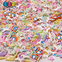 Unicorn Heaven Fimo Mix Fake Clay Sprinkles Stars Glitter Rainbows 20 Grams Sprinkle