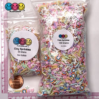 Unicorn Heaven Fimo Mix Fake Clay Sprinkles Stars Glitter Rainbows Sprinkle