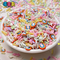 Unicorn Heaven Fimo Mix Fake Clay Sprinkles Stars Glitter Rainbows Sprinkle