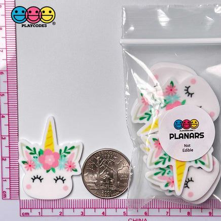Unicorn Macaron Unicorns Planar Flatback Cabochon Planars 10Pcs