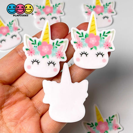 Unicorn Macaron Unicorns Planar Flatback Cabochon Planars 10Pcs