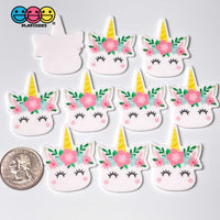 Unicorn Macaron Unicorns Planar Flatback Cabochon Planars 10Pcs