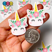 Unicorn Macaron Unicorns Planar Flatback Cabochon Planars 10Pcs