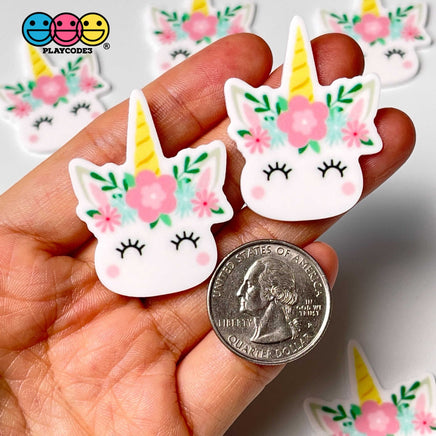 Unicorn Macaron Unicorns Planar Flatback Cabochon Planars 10Pcs