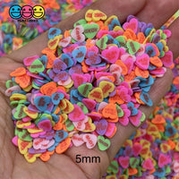 Valentine Fake Candy Conversation Hearts Sweethearts Heart Fimo Slices Sprinkles Jimmies Sprinkle