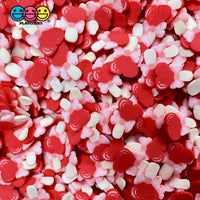 Valentine Heart Lollipop Bow And Stick Fimo Slices Valentines Day Fake Clay Sprinkles 10/5Mm 20