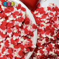 Valentine Heart Lollipop Bow And Stick Fimo Slices Valentines Day Fake Clay Sprinkles 10/5Mm