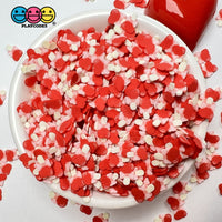 Valentine Heart Lollipop Bow And Stick Fimo Slices Valentines Day Fake Clay Sprinkles 10/5Mm