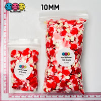 Valentine Heart Lollipop Bow And Stick Fimo Slices Valentines Day Fake Clay Sprinkles 10/5Mm